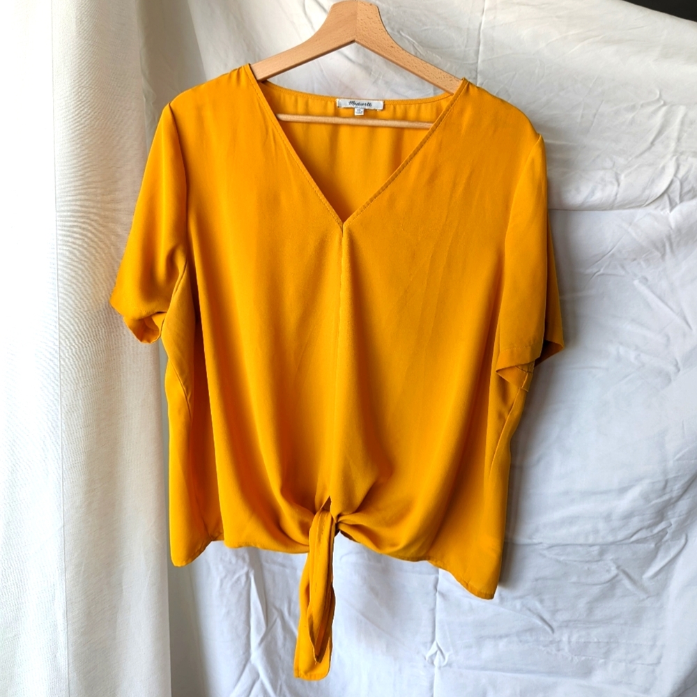 Madewell Novel Tie-Front Top